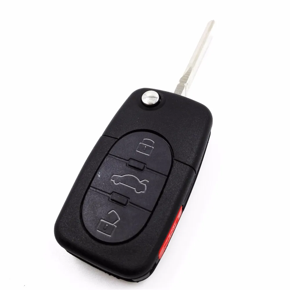 315MHZ 48 Chip Keyless Entry Remote Key Fob Case 3 1Buttons for Audi TT A6 Quattro