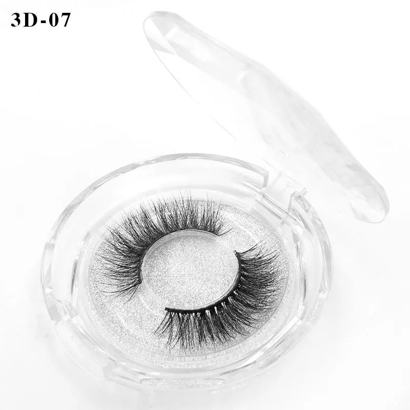 3D-07 3D норковые ресницы оптом 30 футляров/лот драматические ресницы 12-22 мм 3D объемные ресницы для наращивания Girlglee Make Up - Цвет: 3D-07