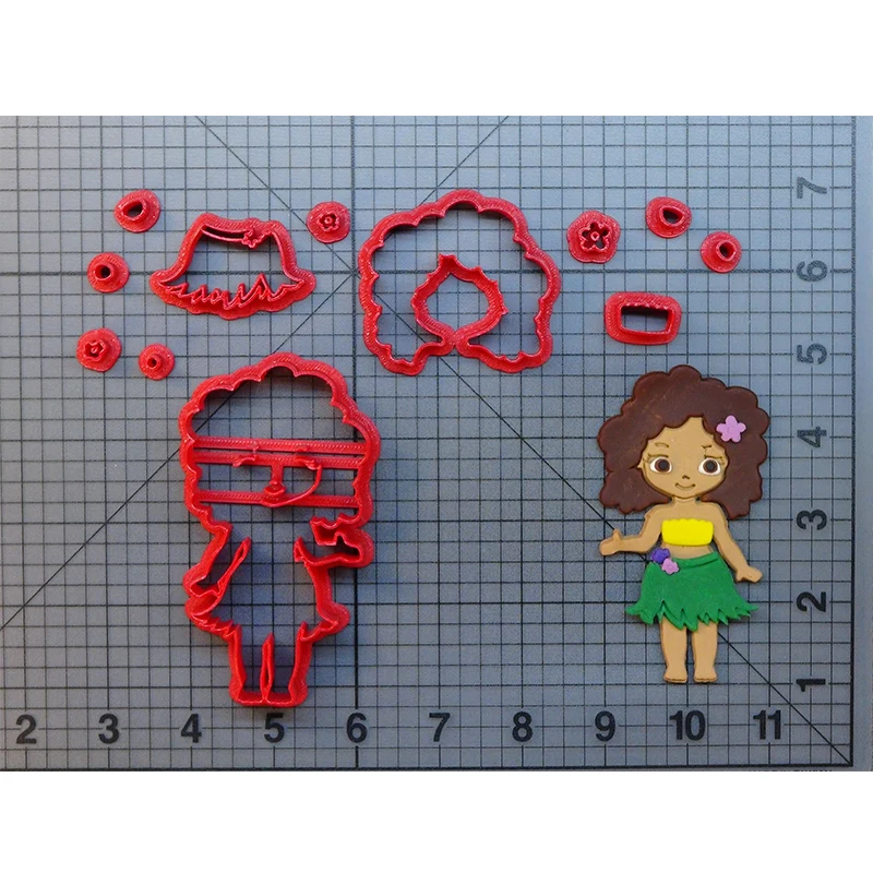 Мультяшный персонаж Shimmer and Shine Cookie Cutter Инструменты для украшения торта на заказ 3D Печатный инструмент для выпечки торта форма для печенья