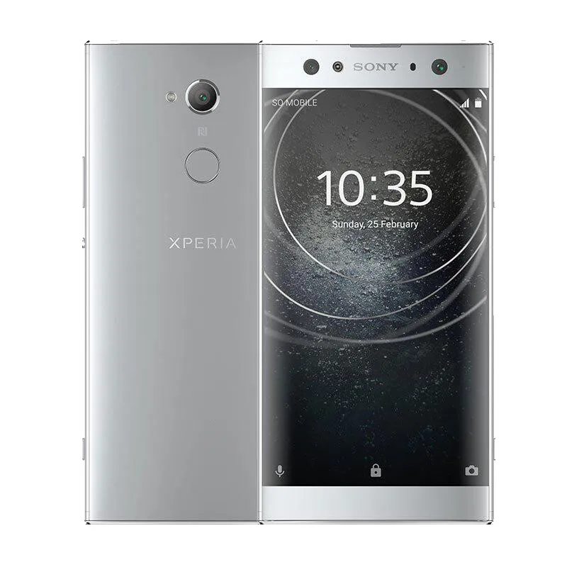 Разблокированный Смартфон sony Xperia XA2 с двумя sim-картами и одной sim-картой, Восьмиядерный процессор 5,2 дюйма, 32 Гб ПЗУ, камера 23 МП, 4G LTE 1080 P, мобильный телефон - Цвет: Silver Color