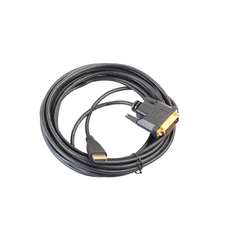 

1M 1.8M 3M 5M High Speed HDMI to DVI24+1 Cable Support 3D 1080P HDMI1.4 cable for HD TV computer