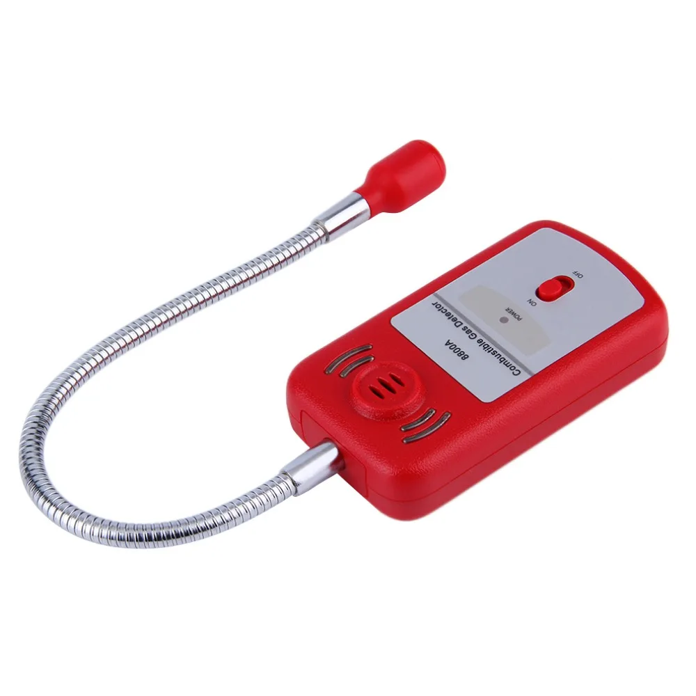 Sensitive Combustible Gas Detector Analyzer Portable Leak Location Determine Tester With Sound-light Alarm Probe Bendable | Безопасность