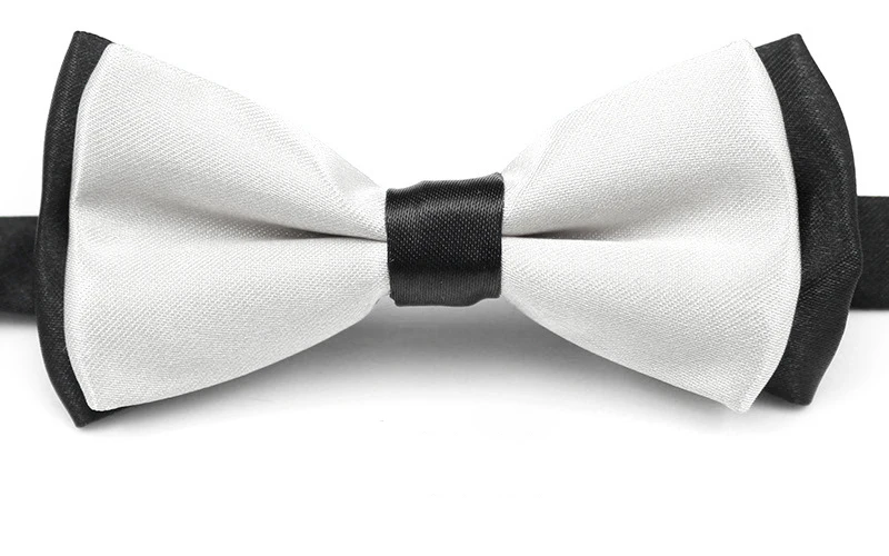 Новинка, атласный мужской галстук для свадьбы, вечеринки, необычный простой галстук, галстук-бабочка, галстуки для мальчиков, бизнес бабочка, Официальный однотонный цвет, PSJ0145 - Цвет: a05 White
