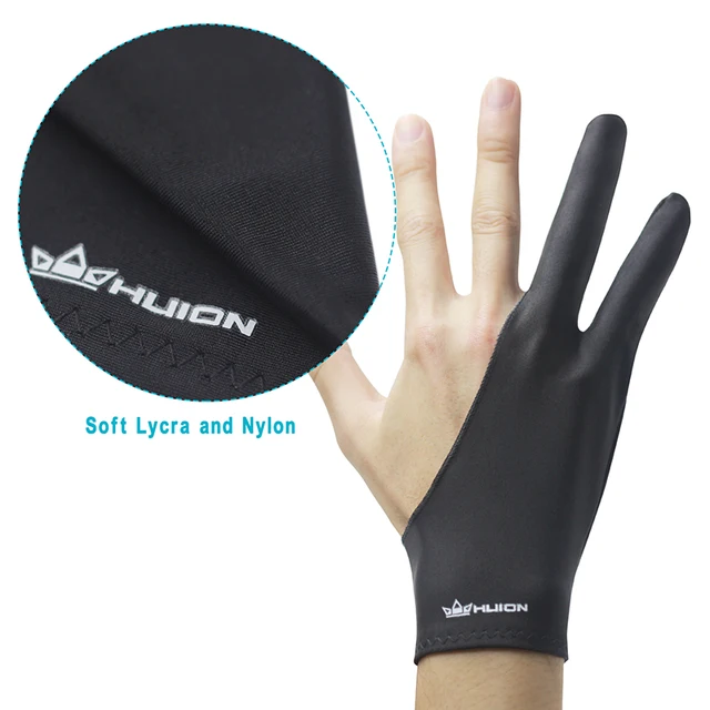 Huion Anti-fouling Drawing Glove for Graphics Tablet Pen Monitor Digital Drawing Tablet Light Box Tracing Board Free Size 1 PC - Image 2