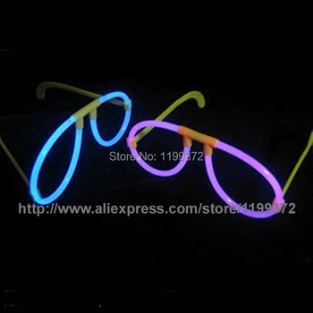 

2000pcs/lot DIY Fluorescent lighting glasses Party Toy glow in the dark glasses Light Gift Light Shining Multi Color Glow Sticks