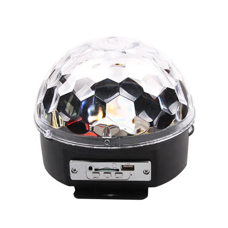 

Mini DJ Laser Stage Light MP3 IR Remote Digital RGB LED Crystal Magic Ball Hot Selling