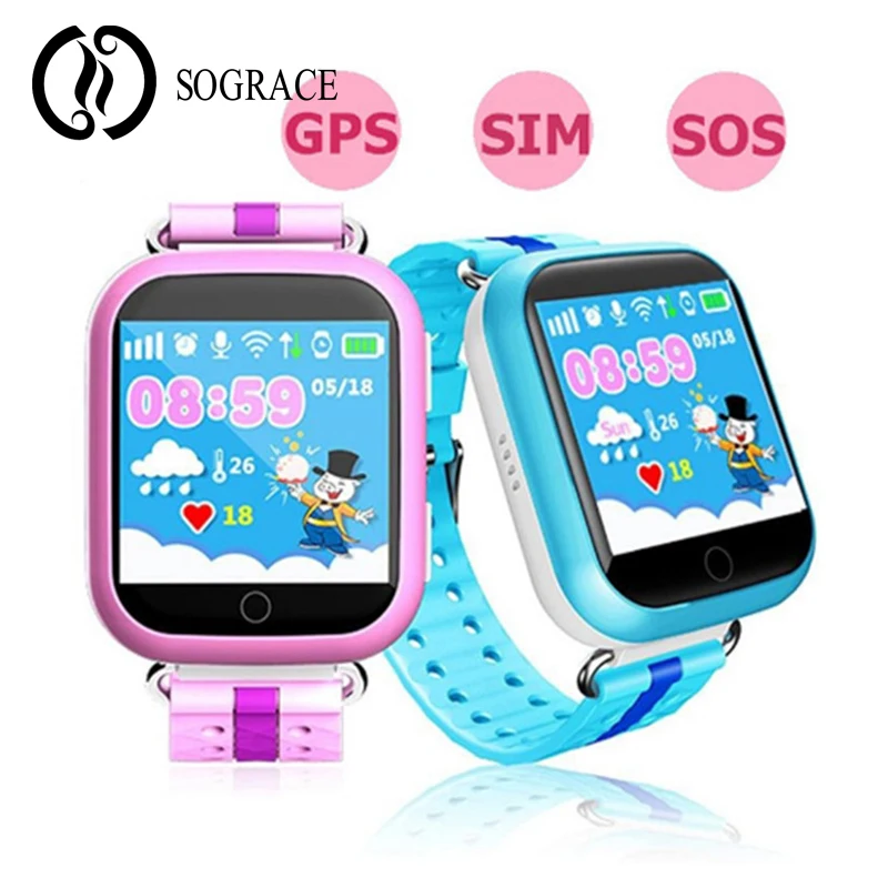 Детское малыш Montre Wi Fi SOS Смарт часы q750 q100 gps смарт устройство для ухода за детьми с