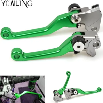 

Dirt Bike Pivot Brake Clutch Levers hand grip Handbrake For KAWASAKI KX250F KXF250 KX450F KXF450 2013-2017 KX125 KX80