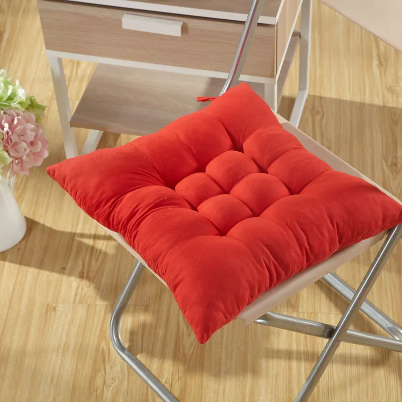 Маленькая Удобная подушка для стула, разноцветная подушка для сиденья, декоративная подушка для дома, мягкая подушка для офисного и школьного стула, коврик coussin - Цвет: dahong