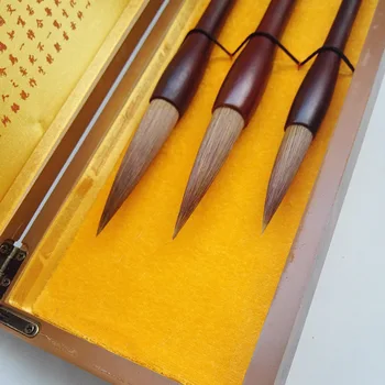 

The Four Treasures of Study Chinese Calligraphy Brushes Pen Set Painting Supply Art Set with Box Chinese Traditional Culture