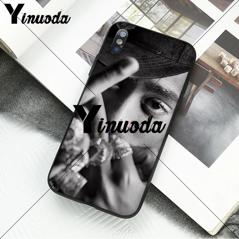 Yinuoda 2Pac توباك Amaru شاكور كوكه شل جراب هاتف ل أبل فون 8 7 6 6 S زائد X XS ماكس 5 5 S SE XR الهواتف المحمولة