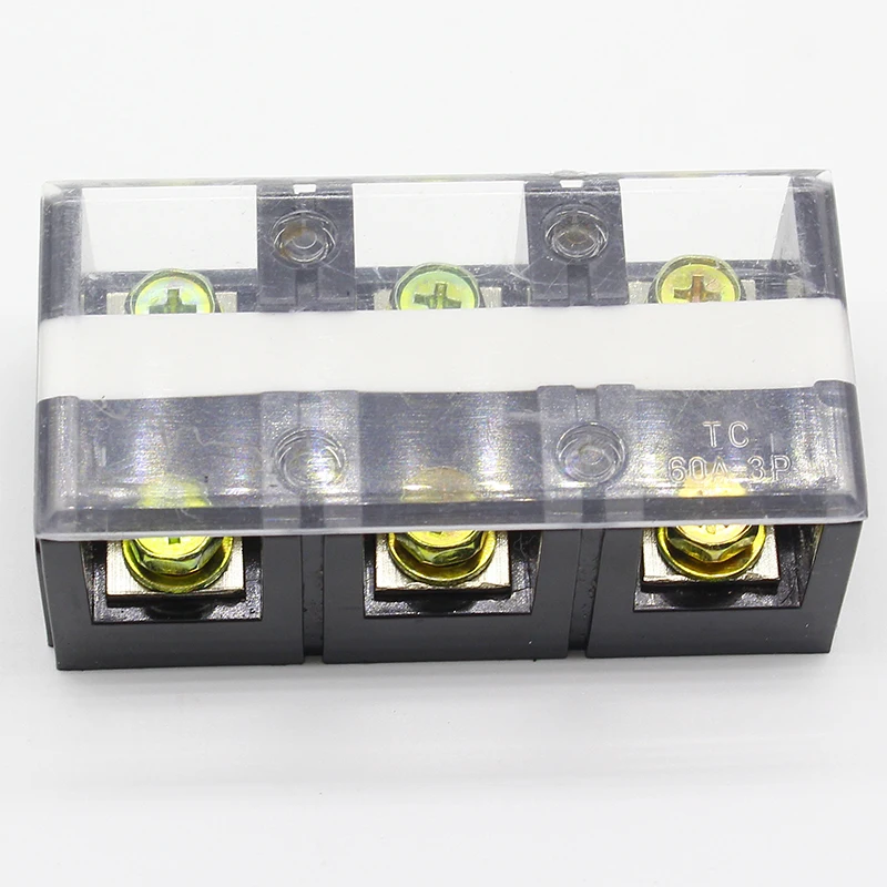 Buy TC 603 high current terminal block 3P60A terminal
