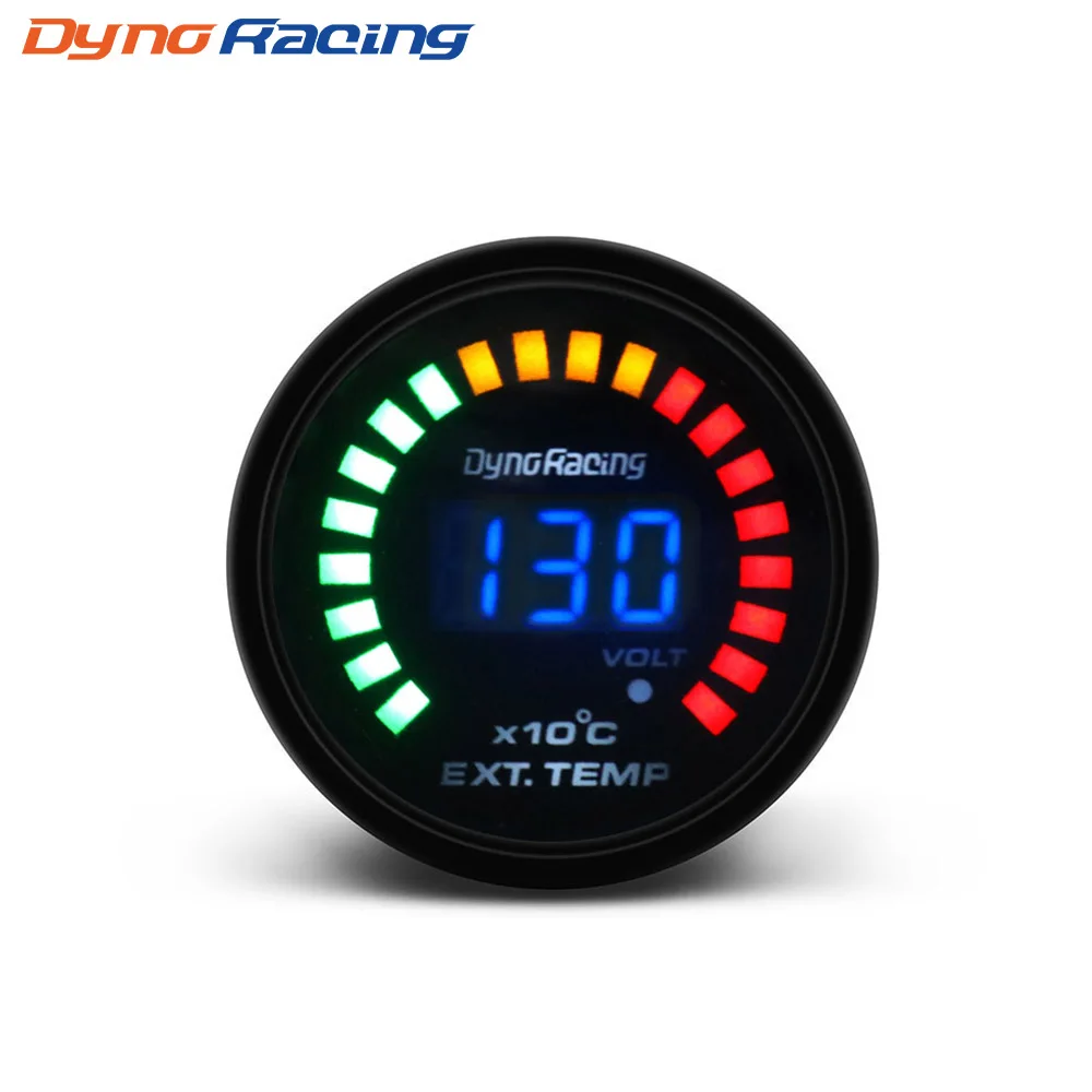 Dynoracing 2 &quot52 MM Digital 20 LED EGT выхлопных газов temp Gauge Авто Стайлинг Температура манометр