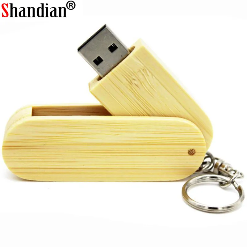 SHANDIAN(более 10 шт. бесплатный логотип) деревянный поворотный usb flash drive флешки 4 ГБ 8 16 32 памяти палочка для создания логотипа лазерная гравировка