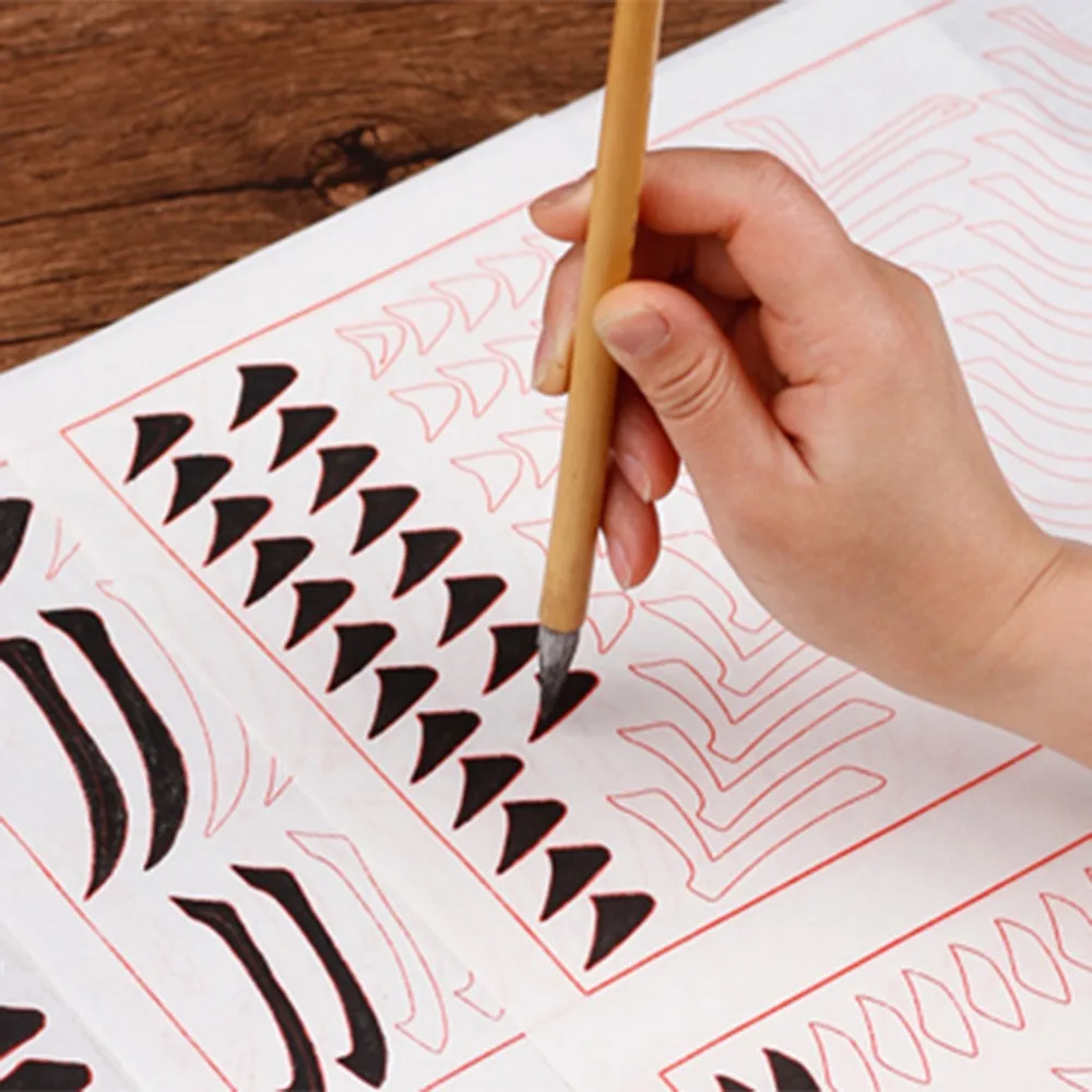 Горячая бамбуковая Китайская каллиграфия чернильная живопись письменная ручка художника кисточка из козьей шерсти ручки дети учатся канцелярские инструменты школьные принадлежности