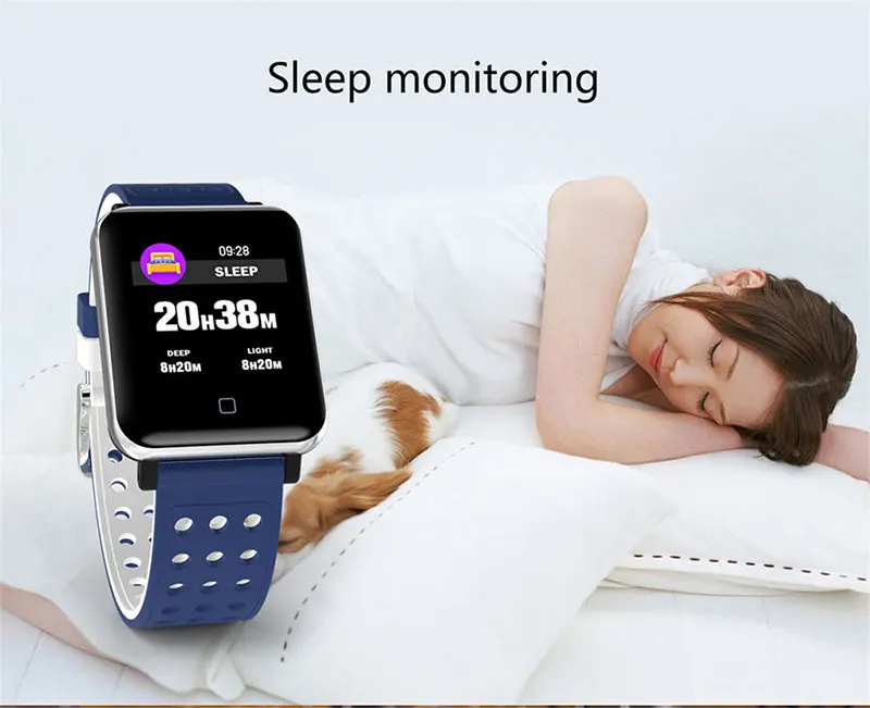 VERYFiTEK M19 Smart Watch Blood Pressure Heart Rate Monitor Women Men Clock Sport Fitness Tracker Smartwatch For Android IOS (17)