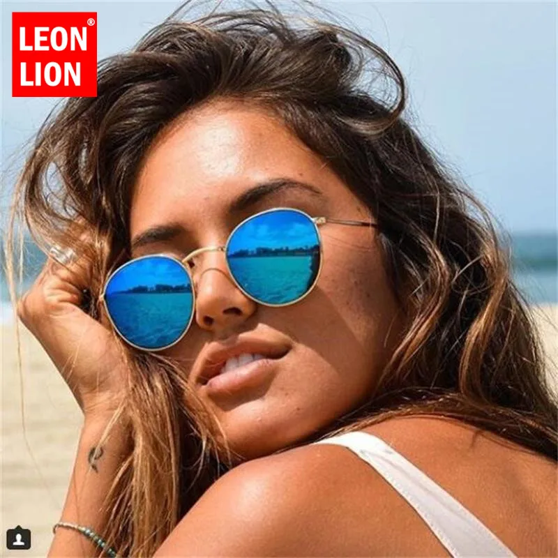 LeonLion 2023 Rimless Sports Sunglasses Women Vintage Outdoor