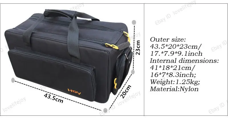 Bolsa de Ombro para Câmera de Vídeo Bolsa de Mão Acolchoada para Fotos - Image 4