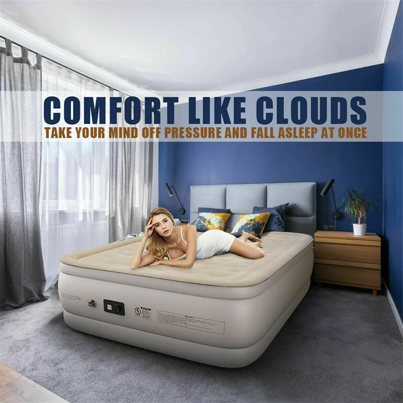 High Quality Luxury Quilt Top Raised Airbed With Built In Pump Luxury Quilt Top Raised Airbed
