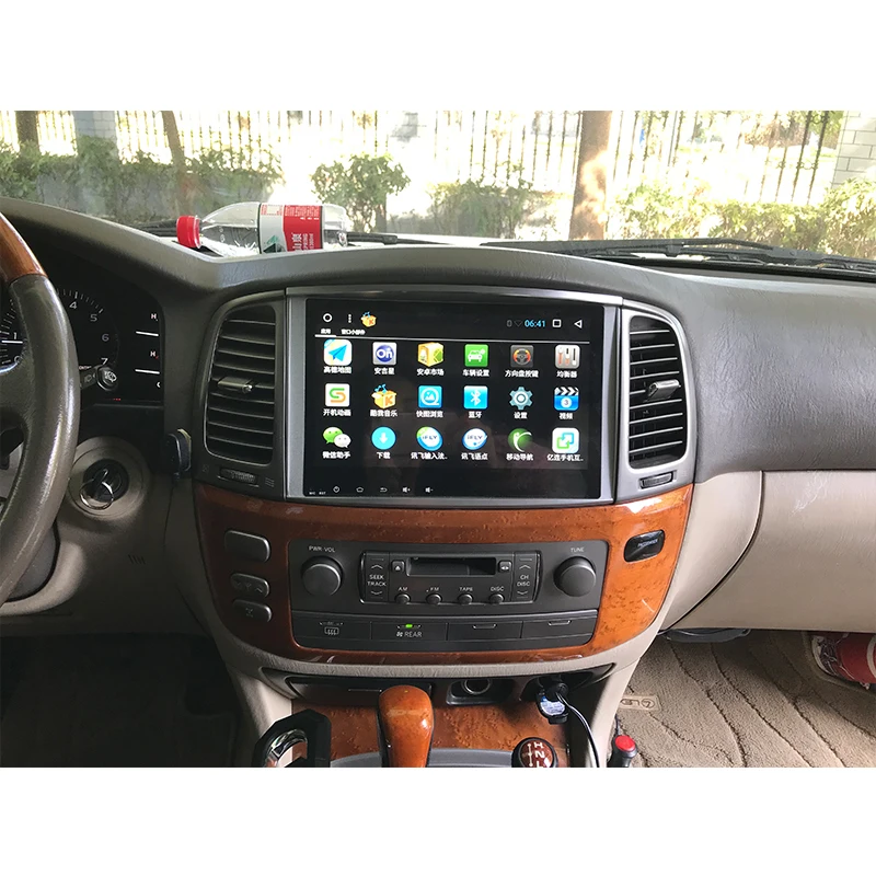 Clearance Aoluoya IPS 2GB RAM 32GB ROM Android CAR DVD Player For Toyota Land cruiser 100 LC100 Lexus IX470 Radio GPS Navigation Bluetooth 1
