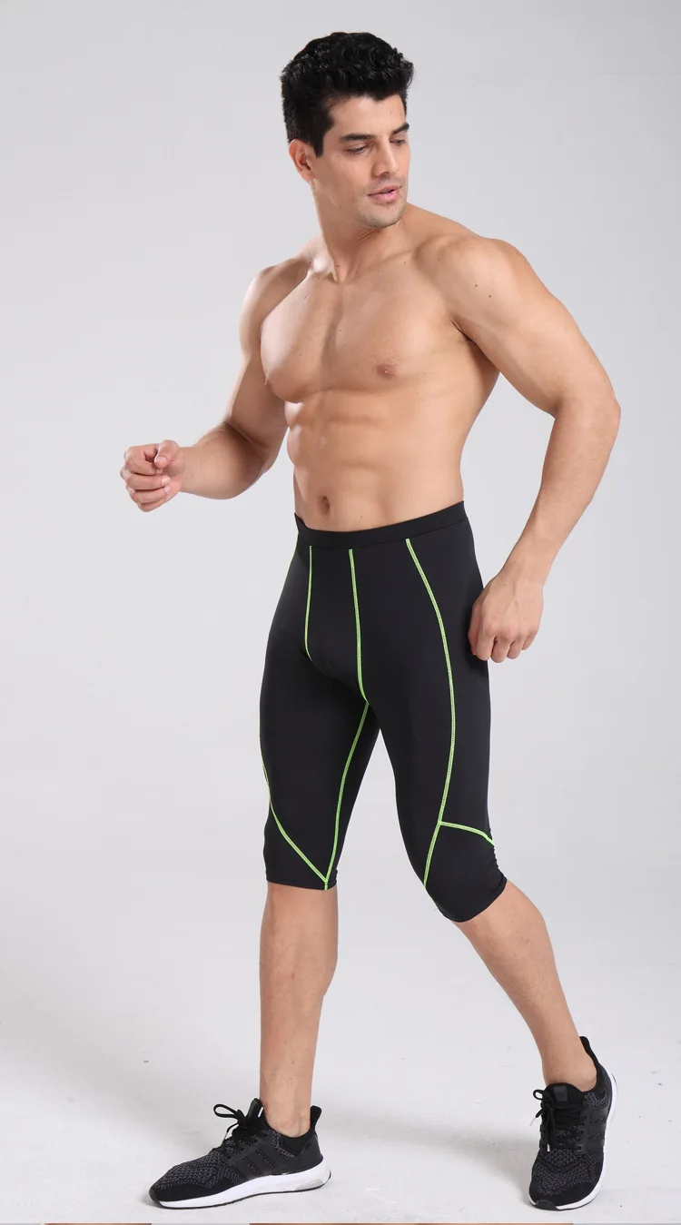 Pro компрессионные обтягивающие баскетбольные шорты дышащие быстросохнущие Беговые тренировочные короткие леггинсы мужские шорты для фитнеса