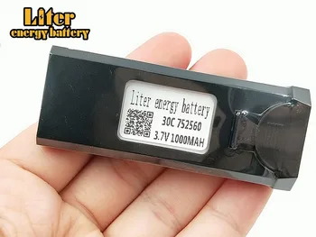 

Original VISUO XS809HW XS809W RC Quadcopter Spare Parts Accessories 3.7V 1000mAh 752560 Lipo Battery Rechargeable for RC Drones