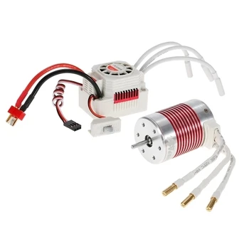 

SURPASS HOBBY Platinum Set Waterproof 3650 3900kv/4300KV/5200kv Brushless Motor with 60A ESC for 1/10 RC Car Truck