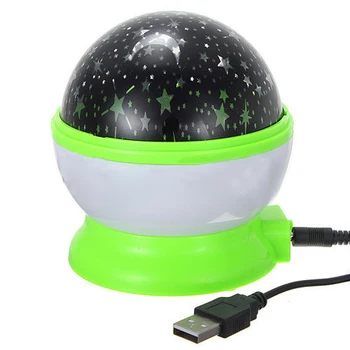 

Rotation Starry Star Sky Flashing Romantic Moon Room Night Light Lamp Projector