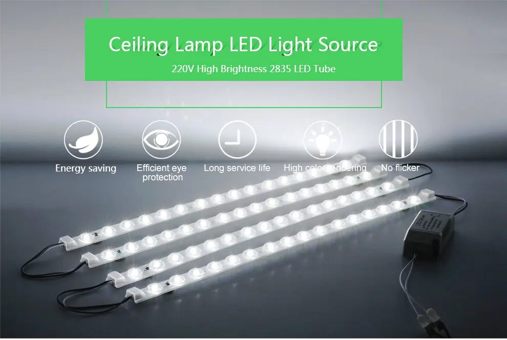 Светодиодный светильник с высокой яркостью 32 Вт 40 Вт 50 Вт энергосберегающий светодиодный Флуоресцентный светильник для потолочной лампы