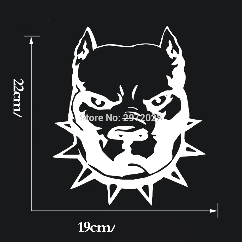 New Design Pitbull Super Hero Dog Reflective Creative Auto Decal