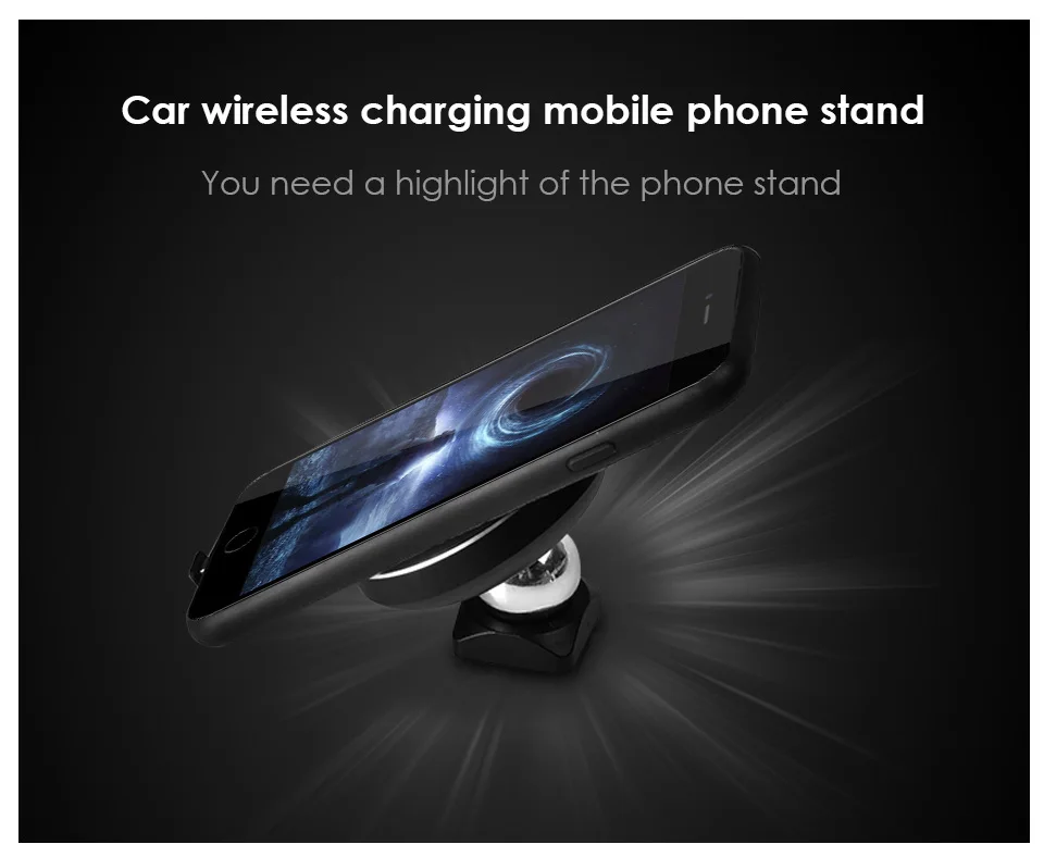 KEXU Повышения автомобиля Беспроводной Зарядное устройство Держатель Ци Магнитная Air Vent площадку для samsung S5 S6 S7 S7 край s8 s8 Plus для iPhone 6s 7