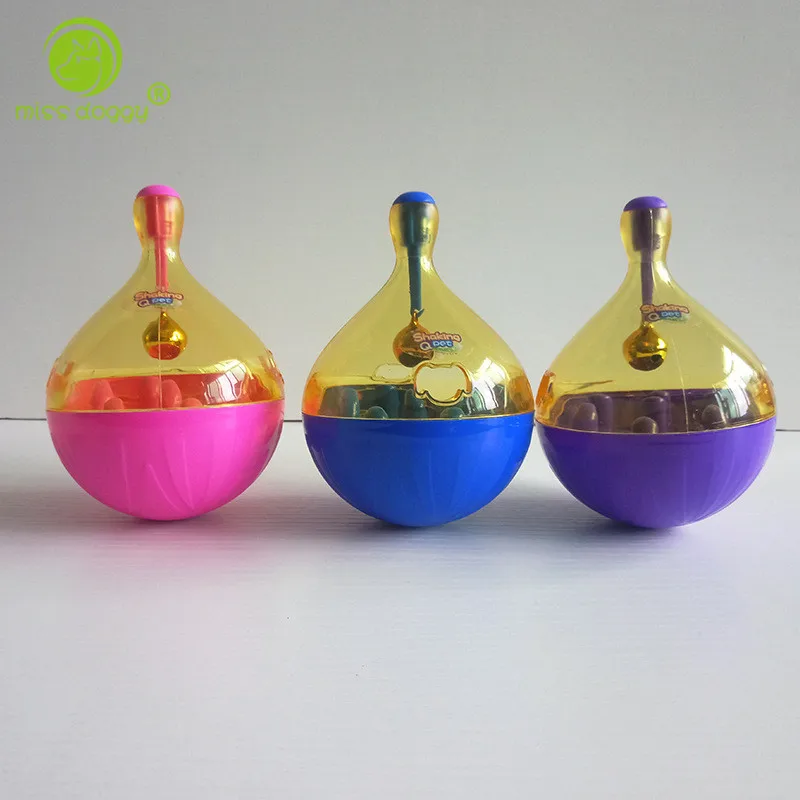 

New Design Pet Dog Toy Tumbler Funnel Leakage Food Ball for Puppy Kitten Interactive Toys Chihuahua Training Exercise Fun Bowl20