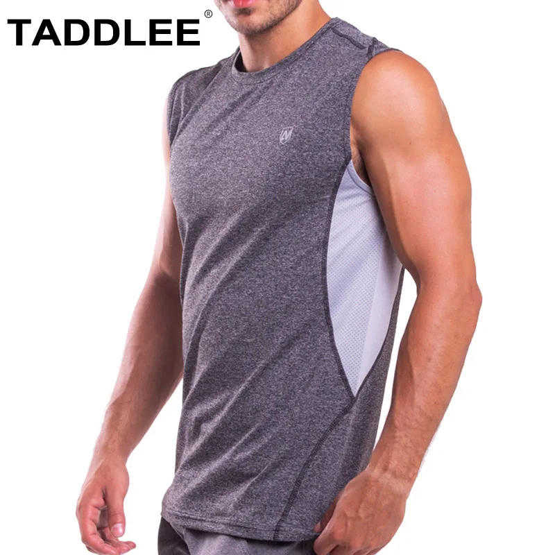 

Taddlee Brand Men Tank Top Tees Shirts Sleeveless Running Sport Stringer Singlets Fitness Bodybuilding Undershirt Muscle Clothes