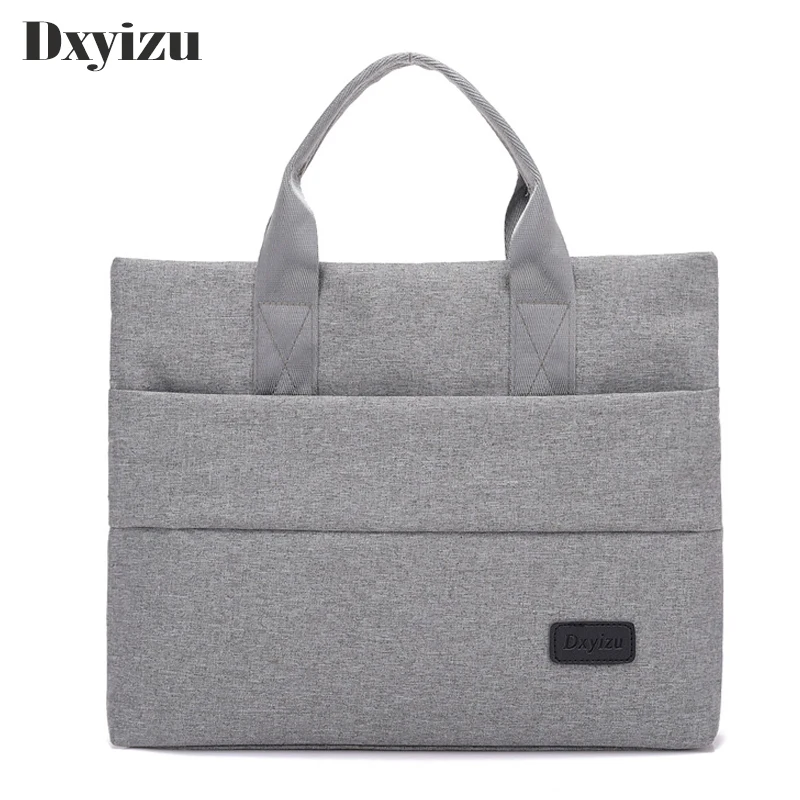 

Fashion Solid Unisex Briefcases Simple Business Package For Women Handbag Laptop Notebook Computer Bags Men Tote Hand Bag