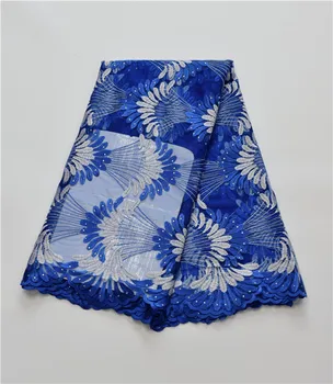 

2016 Latest African 3D Flower Laces Design Material Light Blue Lace Ribbon French Stone Lace Fabrics For Lace Dress (16