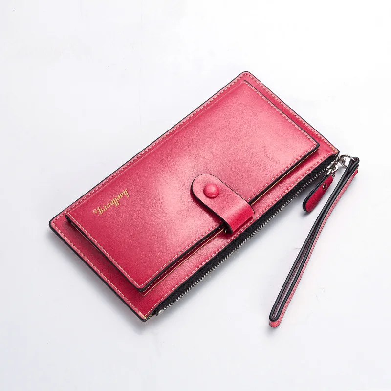 Baellerry Brand Women Long PU Leather Wallet Dollar Price Carteira Clutch Coin Purse Female Wristlet Hand Bag Card Holder