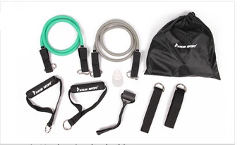 

9pcs/set Latex Resistance Bands Fitness Exercise Tube Rope Set Yoga ABS Workout Fitness