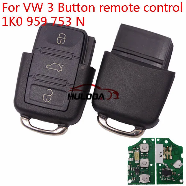 

huloda for VW 3 Button remote For control 1K0 959 753 N