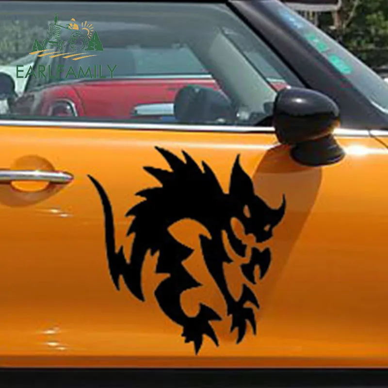 EARLFAMILY 50 см x 2x демона/кошки/Смешные автомобильные Стикеры для автомобилей двери