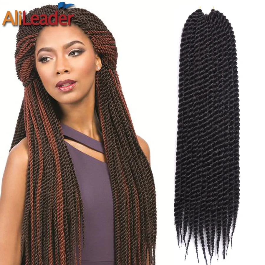 22 Not Seperempat Kepang Kanekalon Sintetis Rambut Afrika Amerika
