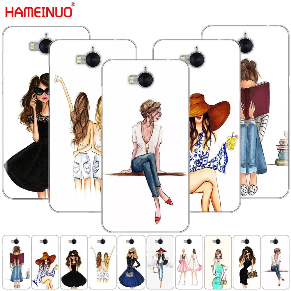 HAMEINUO красивый чехол для сотового телефона с надписью Love Dress Shopping Girl huawei honor 3C 4X 4C 5C