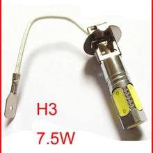 10 шт. Горячая супер яркий H3 светодиодный противотуманный фонарь алюминиевый корпус светодиодный авто лампа 1 год гарантии