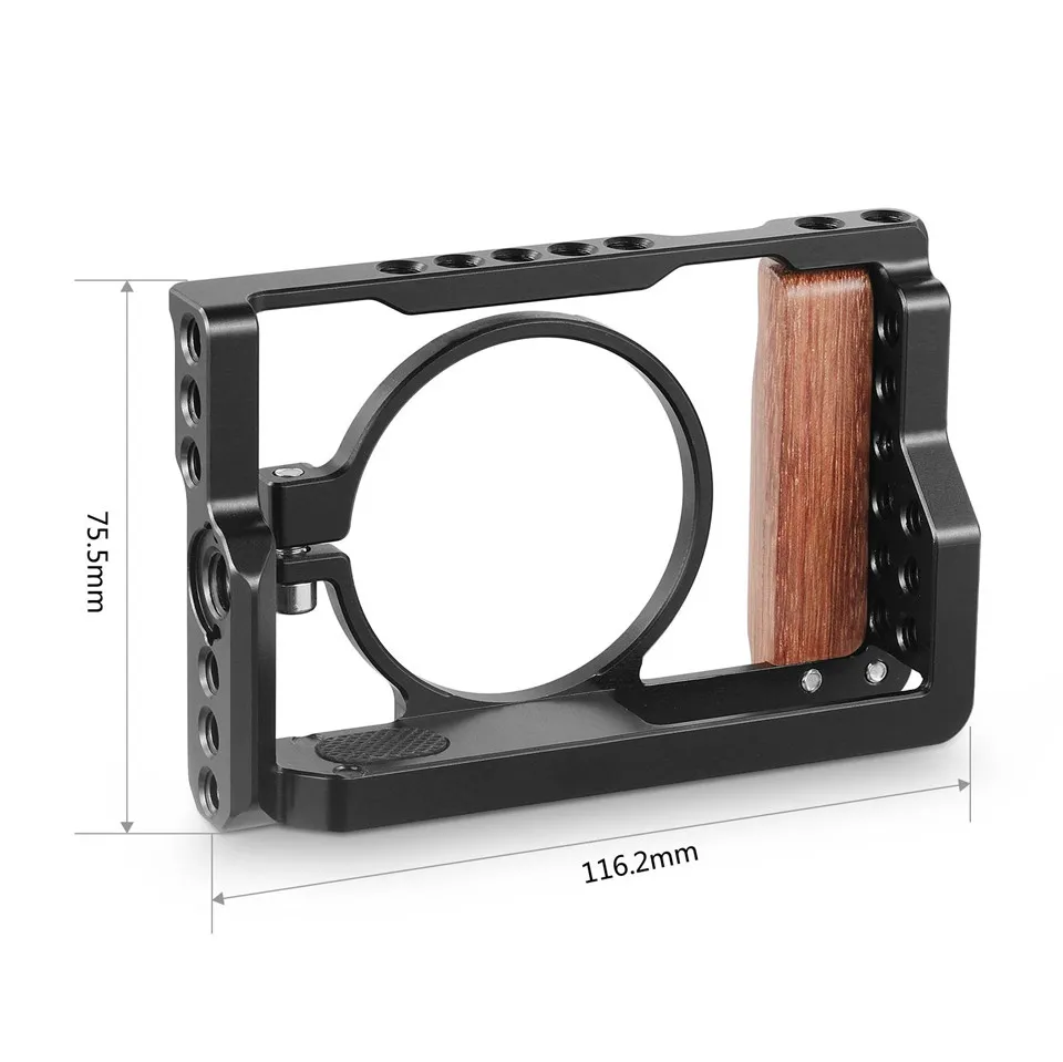 Клетка для камеры SmallRig RX100 с деревянной боковой ручкой для sony RX100 M3/M4/M5/M5A DSLR Cage+ Handgrip Kit-2105