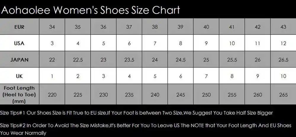 AOHAO SIZE