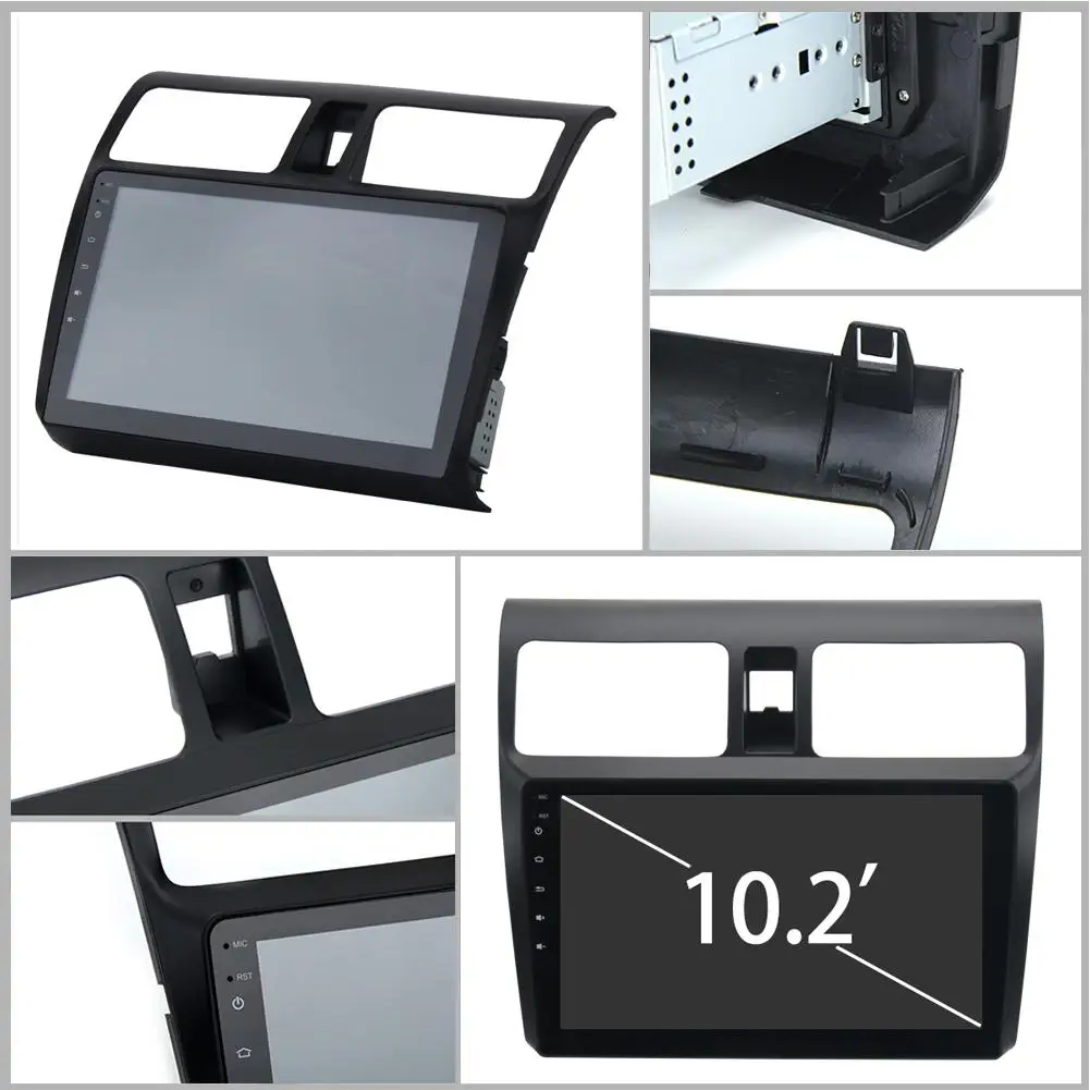 Discount Car Multimedia Player Android 8.0 Autoradio MP5 Player Auto Radio Camera 1 Din 10.2in 1080 Touch Screen for Suzuki Swift 2005-10 17