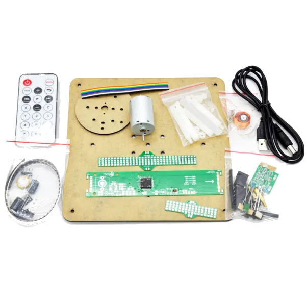 

DIY Biaxial 3D Rotating LED Kit POV Soldering Training Kit Module
