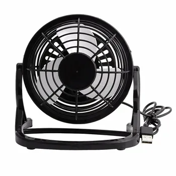 

Cooling Desk Mini Fan Notebook Laptop Computer Portable Super Mute PC USB Cooler Desk Mini Fan Black
