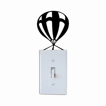 

KG-115 Creative Parachute Light Switch Sticker Funny Cartoon Silhouette Vinyl Wall Sticker Wallpaper