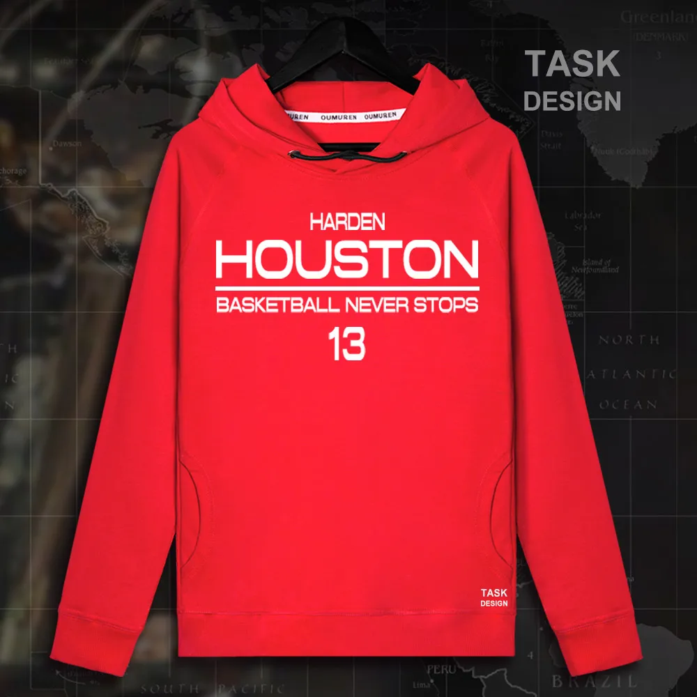 

James Men Thin section pullovers hoodies sweatshirt clothes streetwear tracksuit Houston Harden USA basketballer star Rockets