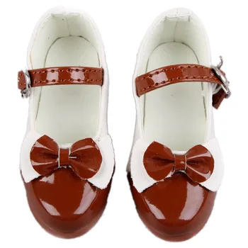 

[wamami] 1/3 Brown Lace-Up Bowknot Fairlady Leather Shoes For SD BJD Dollfie